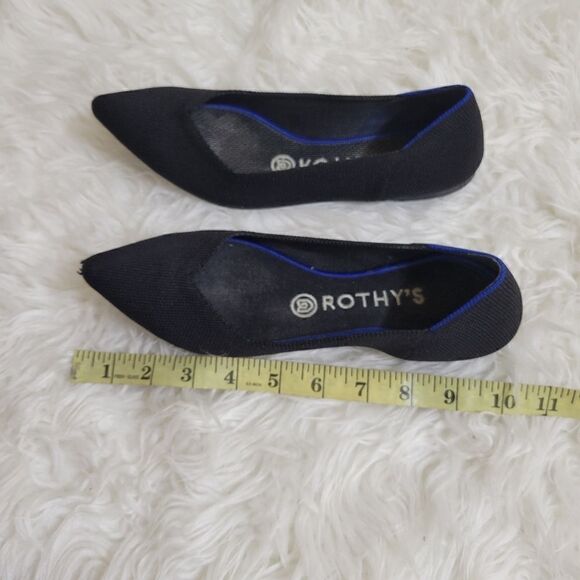 Rothy's The Point Women's Size 7 Black Ballet Flats - Picture 8 of 9